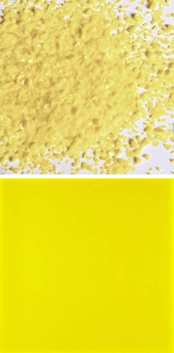 Oceanside Glass,frit,medium,System 96,COE 96,opalescent,yellow,code 2602,ca. 100 g,item number 9677212.