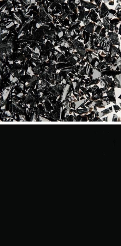 Oceanside Glass,frit,coarse,System 96,COE 96,opalescent,black,code 56,ca. 100 g,item number 9677513.