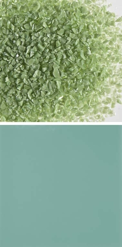 Oceanside Glass,frit,medium,System 96,COE 96,opalescent,amazon green,code 2264,ca. 100 g,item number 9678212.