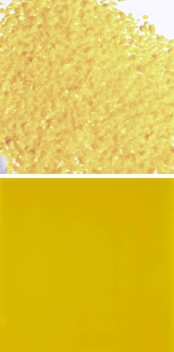 Oceanside Glass,frit,medium,System 96,COE 96,opalescent,sunflower yellow,code 2672,ca. 100 g,item number 9679712.