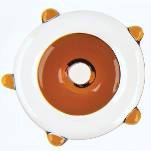 Oceanside glass rod,System 96,COE 96,transparent,medium amber,code 1108,diameter ca. 4 - 6 mm,length ca. 48 cm,item number 9640200.