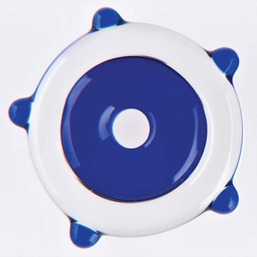 Oceanside glass rod,System 96,COE 96,transparent,dark blue,code 136,diameter ca. 4 - 6 mm,length ca. 48 cm,item number 9640400.