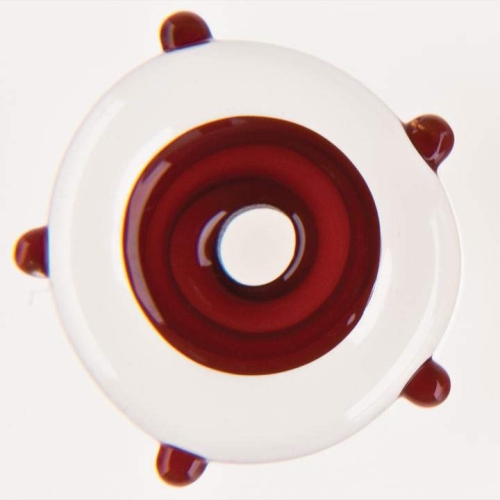 Oceanside glass rod,System COE 96,semi opalescent,cherry red,code 151,diameter ca. 4 - 6 mm,length ca. 48 cm,item number 9641100.