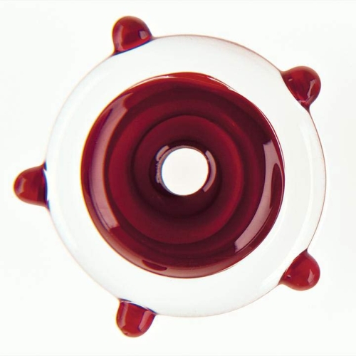 Oceanside glass rod,System 96,COE 96,opalescent,red,code 2502,diameter ca. 4 - 6 mm,length ca. 48 cm,item number 9641800.