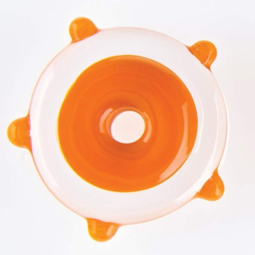 Oceanside glass rod,System 96,COE 96,opalescent,orange,code 2702,diameter ca. 4 - 6 mm,length ca. 48 cm,item number 9642000.
