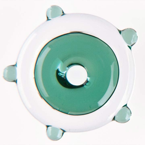 Oceanside glass rod,System 96,COE 96,transparent,sea green,code 5281,diameter ca. 4 - 6 mm,length ca. 48 cm,item number 9644200.