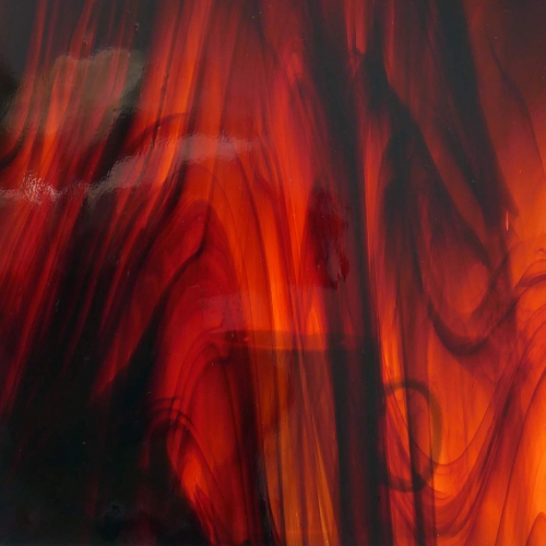 Oceanside Glass,COE 96,Sp 411-15 F,semi translucent,brown,ca. 30 x 30 cm,item number 9700124-30.