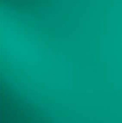 Oceanside Glass,COE 96,Sp 523-2 F,cathedral glass,solid teal green,ca. 30 x 30 cm,item number 9700162-30.