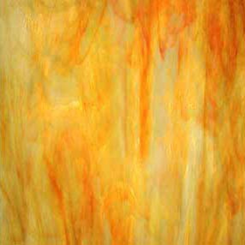 Oceanside Glass,COE 96,Sp 6067-83 CC F,semi translucent,lemon,orange,ca. 30 x 30 cm,item number 9700598-30.