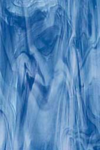Oceanside Glass,COE 96,Sp 633-7 F,opalescent glass,sky blue,dark blue,white,ca. 20 x 30 cm,item number 9700240.