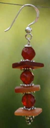 Ohrhaken,Fischhaken mit Öse und Kugel,Länge ca. 15 mm,925er Sterling Silber,10 Stücke,Artikelnummer 3682-010 (Anwendungsbeispiel).