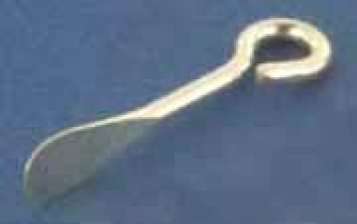 Earring component,pencil,length ca. 12 mm,with loop,diameter ca. 2 mm,925 Sterling Silver,1 piece,item number 3736A.