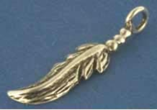 Earring component,feather with loop,ca. 16 x 4 mm,925 Sterling Silver,blackened,1 piece,item number 3737A.