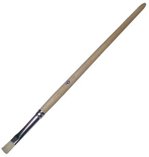 Brush with wood shank,brush width ca. 6 mm,item number 3650000.