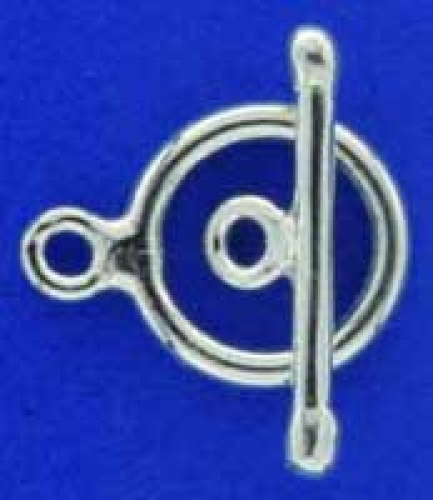 Closure,ring-bar-lock,diameter ca. 10 mm,length ca. 16 mm,925 Sterling Silver,item number 3513A.