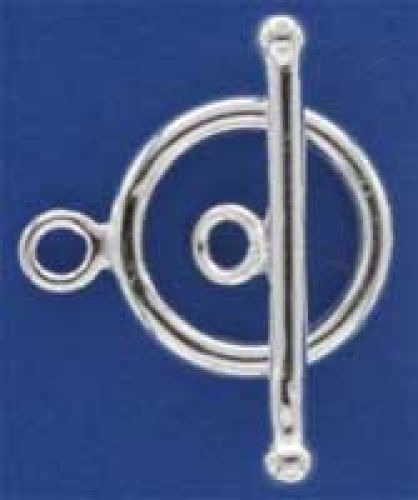 Closure,ring-bar-lock,diameter ca. 16 mm,length ca. 26 mm,925 Sterling Silver,item number 3513E.