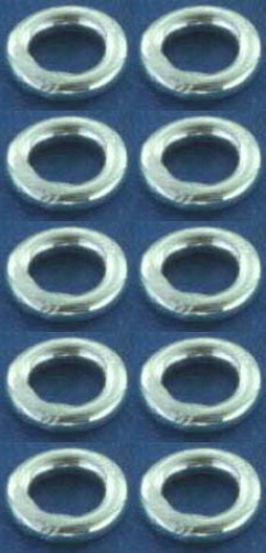 Rings,closed,Sterling Silver,thickness ca. 1 mm,Ø ca. 5 mm,10 pieces,item number 3572A-10.
