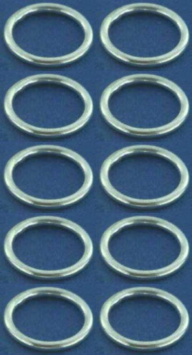 Rings,closed,Sterling Silver,thickness ca. 1 mm,Ø ca. 8 mm,10 pieces,item number 3572D-10.