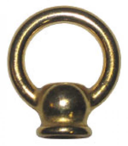 Loop,female thred M10x1,round,brass,height ca. 36 mm,item number 2110400.