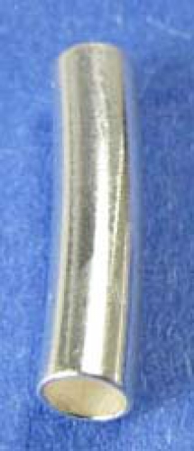 Intermediate part,925 Sterling Silver,tube,curved,length ca. 15 mm,inner diameter ca. 2,7 mm,item number 3807D.