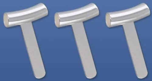 Bent tubes,diameter ca. 3,2 mm,with glueing area,ca. 15 x 4 mm,925 Sterling Silver,3 pieces,item number 3443B-3.