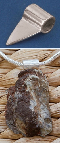 Straight tube,length ca. 7 mm,diameter ca. 3,5 mm,with glueing area,length ca. 10 mm,925 Sterling Silver,item number 3851.
