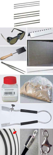 Basis-Set plus Parallelformzange für das Glasperlendrehen plus Schmuckzubehör