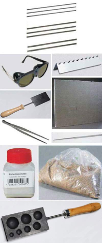 Basis-Set plus 7er Perlenformer für das Glasperlendrehen,Artikelnummer 2000030.