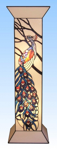 Floor lamp " Peacock ",height ca. 96 cm