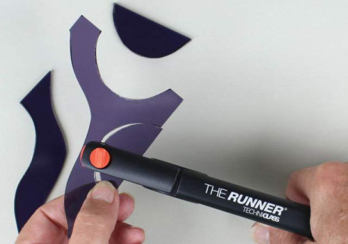 Techniglass Laufzange " The Runner ",mit Richtuingsregler,bis 6 mm Glasstärke,Art.Nr. 3210000.