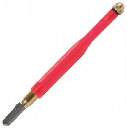 Glass cutter Toyo TC 1 Rainbow,for 2 - 6 mm glass,small cutting head,excangeable,plastic grip,with tank for cutter fluid,item number 3115501.