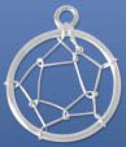 Dream Catcher Net,diameter ca. 12 mm,with loop,inner diameter ca. 1,5 mm,925 Sterling Silver,1 piece,item number 3733A.