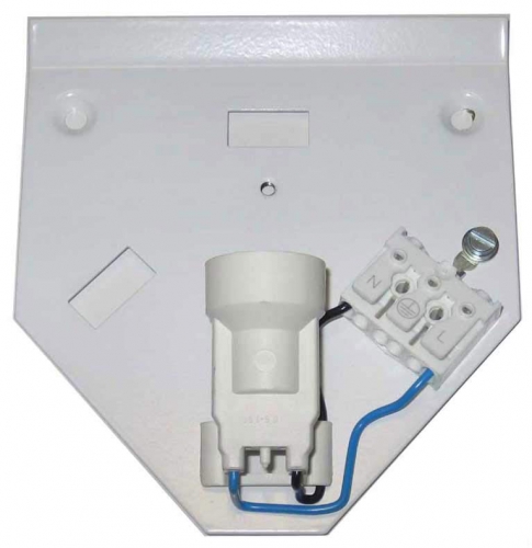 Wall fixture,size ca. 12,5 x 12,5 cm,1 - light,E14.max. 40 Watt,item number 2026000.