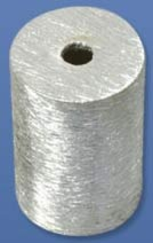 Intermediate part,cylinder,round,outer diameter ca. 6 mm,length ca. 10 mm,925 Sterling Silver,satinated,10 pieces,item number 3970DZ-10.