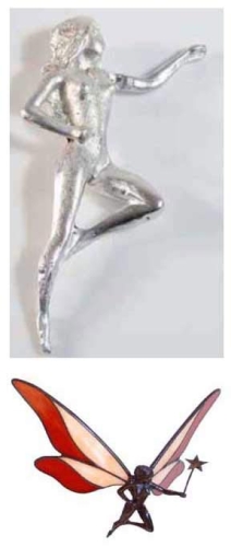 Tin figure " Flying Fairie ",with pattern,height ca. 9 cm,item number 2791000.
