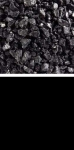 Bullseye coarse frit,COE 90,opalescent,black,code 0100,ca. 100 g