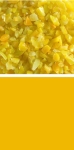 Bullseye coarse frit,COE 90,opalescent,marigold yellow,code 0320,ca. 100 g