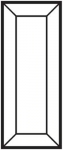 Bevel,straight,rectangle,ca. 2 x 5",ca. 50,8 x 127 mm