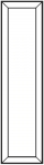 Facette,Bevel,Straight,Rechteck,ca. 3 x 12",ca. 76,2 x 304,8 mm