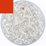 Optul Glas,Float-Krösel Korn 5,grob,AK 82,transparent,rot,Code 1015,ca. 100 g,Artikelnummer 3592725.