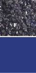 Bullseye coarse frit,COE 90,transparent,midnight blue,code 1118,ca. 100 g