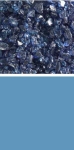 Bullseye coarse frit,COE 90,transparent,light aquamarine blue,code 1408,ca. 100 g