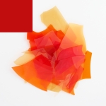 Optul Glass,confetti for float glass,COE 82,opaque,red,code 2015,ca. 100 g,item number 3591750.