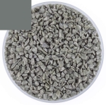 Optul Glass,float frit,granulate 5,coarse,COE 82,opaque,grey,code 3025,ca. 1 kg,item number 3592215.