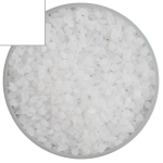 Optul Glass,float frit,granulate 5,coarse,COE 82,opalescent,white,code 3100,ca. 100 g,item number 3590925.