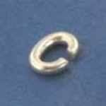 Bending rings,oval,Sterling Silver,ca. 3,5 x 2,7 x 0,7 mm,10 pieces