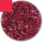Optul Glass,float frit,granulate 5,coarse,COE 82,transparent,gold ruby,code 4005,ca. 100 g,item number 3591225.