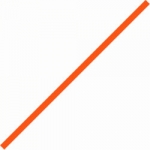 Optul Glass,float stringer,COE 82,transparent,orange,code 1025,diameter ca. 2 mm,length ca. 25 cm,10 pieces,item number 3592860-25.