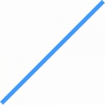 Optul Glass,float stringer,COE 82,transparent,light aquamarine,code 0092,diameter ca. 2 mm,length ca. 25 cm,10 pieces,item number 3592660-25.