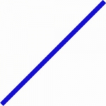 Optul Glass,float stringer,COE 82,transparent,cobalt blue,code 0055,diameter ca. 2 mm,length ca. 25 cm,10 pieces,item number 3592460-25.